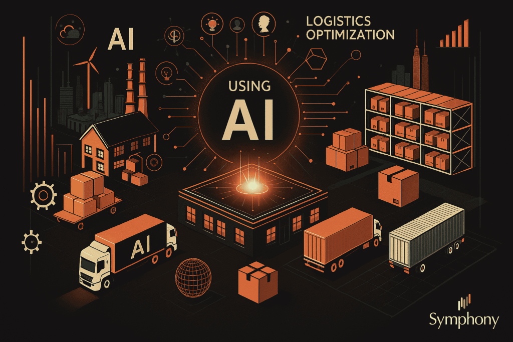 AI-powered warehouse management dashboard showing real-time inventory data